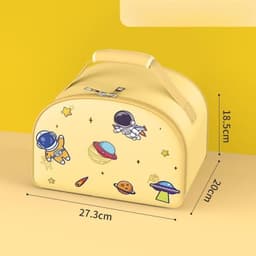 image-Children's Lunch Box Handbag Multi-layer Thermal Insulation Primary School Student Waterproof Handbag