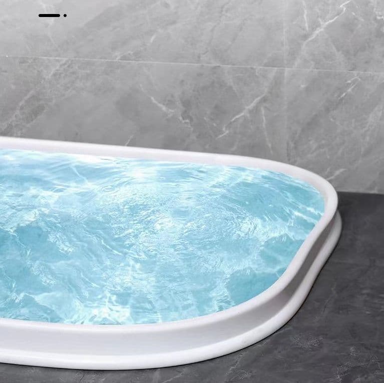 image-Flexible Silicone Bathroom Water Blocking Strip Shower Room Floor Dry Wet Separation Toilet Toilet Water Insulation Waterproof Strip