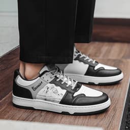 image-Versatile Casual Ink Painting Sneakers For Men