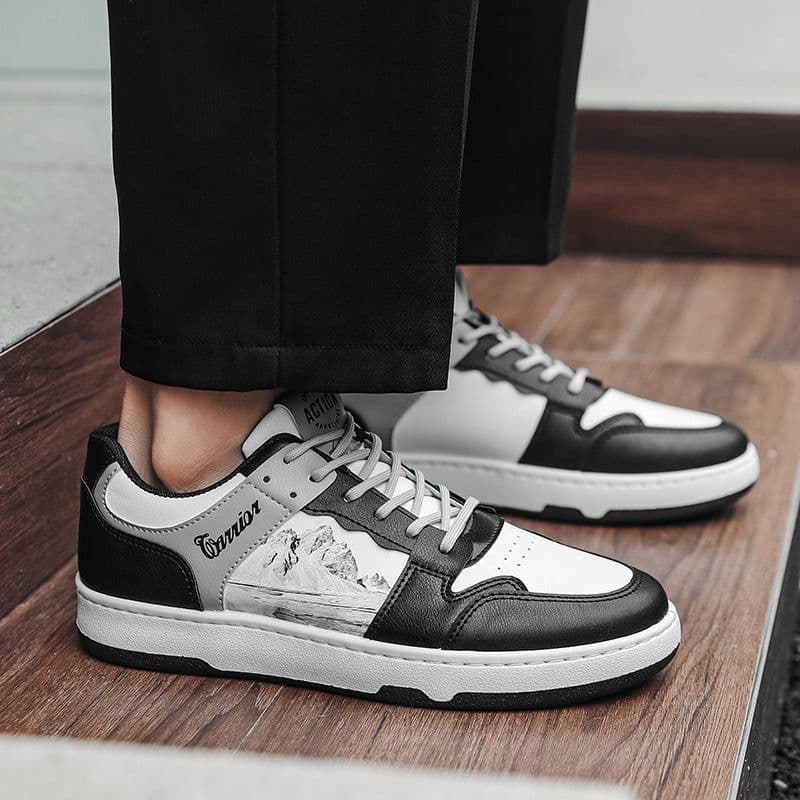 image-Versatile Casual Ink Painting Sneakers For Men