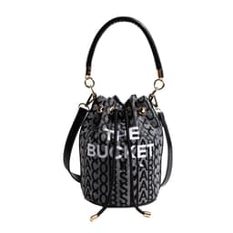 image-Fashion Alphabet Bucket Bag Retro Portable Messenger Bag