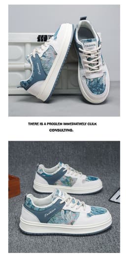 image-Niche Hemp Rope Men's Oil Painting Canvas Shoes Casual Shoes
