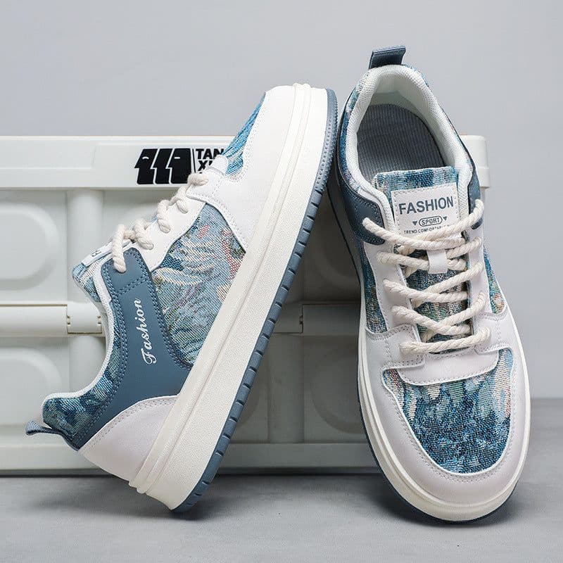 image-Niche Hemp Rope Men's Oil Painting Canvas Shoes Casual Shoes