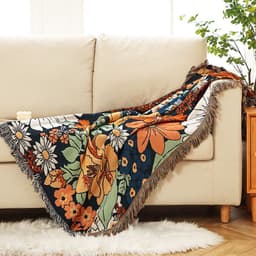 image-Rural Flower Sofa Towel Outdoor Camping Casual Blanket