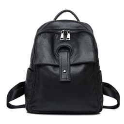 image-Women's Genuine Leather Fashion Large Capacity Shoulder Backpack