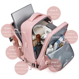 image-New Travel Backpack Women's Large Capacity Dry Wet Separation