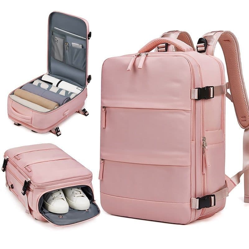 image-New Travel Backpack Women's Large Capacity Dry Wet Separation