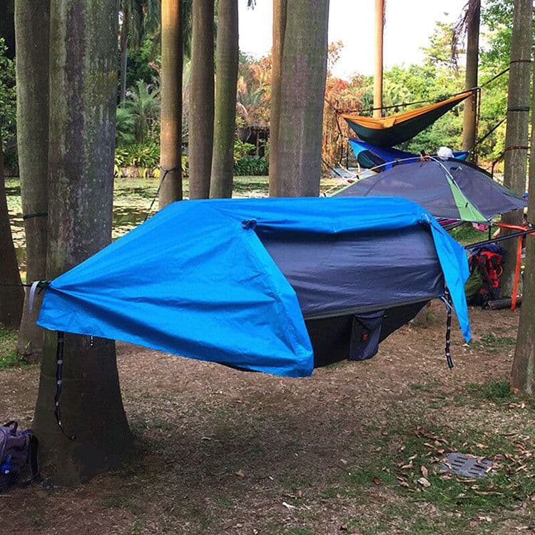 image-Outdoor Camping Hammock Rainproof And Waterproof Camping Tree Tent Integrated Suspension
