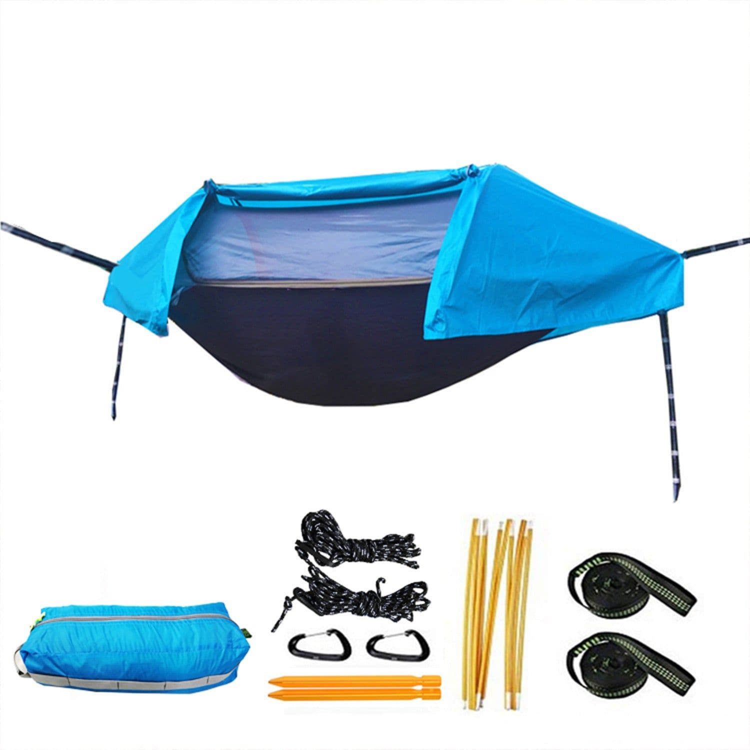 image-Outdoor Camping Hammock Rainproof And Waterproof Camping Tree Tent Integrated Suspension