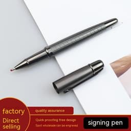 image-Business Metal Roller Pen Gun Gray Roller Pen Office Water-based Paint Pen