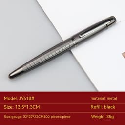 image-Business Metal Roller Pen Gun Gray Roller Pen Office Water-based Paint Pen
