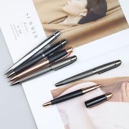 image-Business Metal Roller Pen Gun Gray Roller Pen Office Water-based Paint Pen