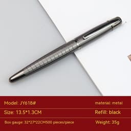 image-Business Metal Roller Pen Gun Gray Roller Pen Office Water-based Paint Pen