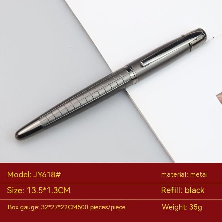 image-Business Metal Roller Pen Gun Gray Roller Pen Office Water-based Paint Pen