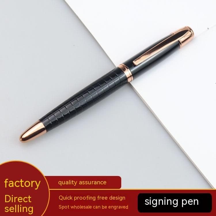 image-Business Metal Roller Pen Gun Gray Roller Pen Office Water-based Paint Pen