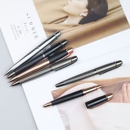 image-Business Metal Roller Pen Gun Gray Roller Pen Office Water-based Paint Pen