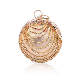 image-Small Round Spherical Dinner Bag Versatile Handheld Dress Garment Bag Cosmetic Bag