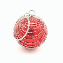 image-Small Round Spherical Dinner Bag Versatile Handheld Dress Garment Bag Cosmetic Bag