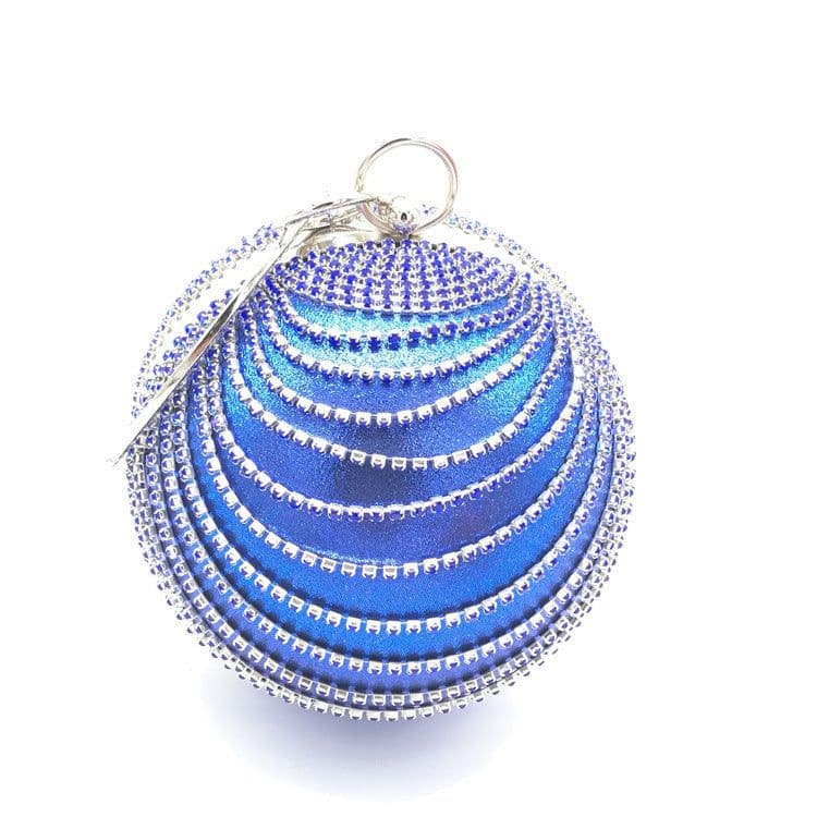 image-Small Round Spherical Dinner Bag Versatile Handheld Dress Garment Bag Cosmetic Bag