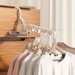 image-Folding Clothes Hanger Portable Travel Hotel Drying Rack Necessary For Business