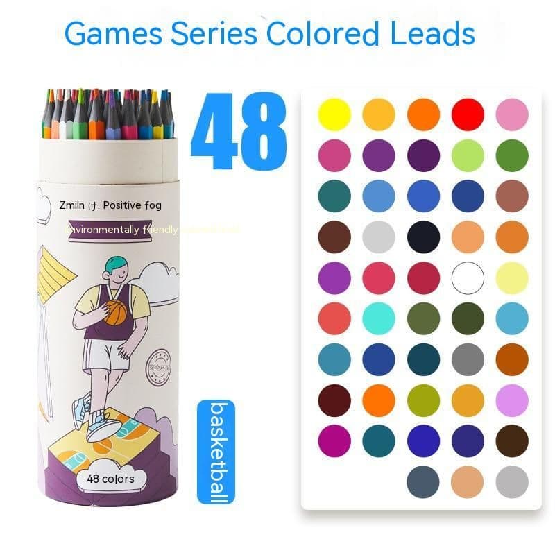 image-Zhenglin Sports Series Color Pencil 24 Color 36 Color Children