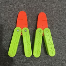 image-3D Carrot Butterfly Knife Baby Decompression Toy Small Radish Knife Flail Knife Training Butterfly Knife Flat Replacement