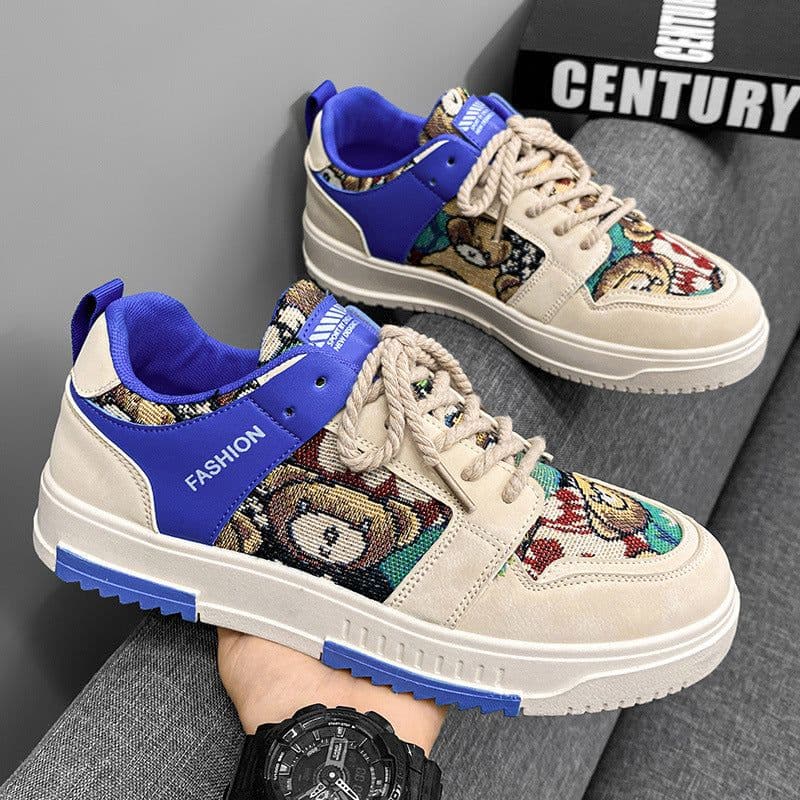 image-Summer Men's Shoes Trendy All-match Casual Flat Shoes