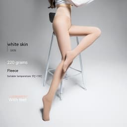 image-Autumn And Winter Double Layer Superb Fleshcolor Pantynose Women