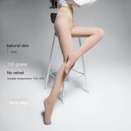 image-Autumn And Winter Double Layer Superb Fleshcolor Pantynose Women