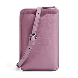 image-Women's Mini Genuine Leather Phone Crossbody Shoulder Bag