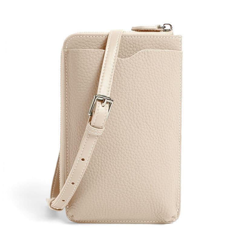 image-Women's Mini Genuine Leather Phone Crossbody Shoulder Bag