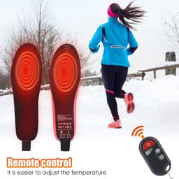 image-Heated Insoles For Men Women Rechargeable Heating Boot Insole Feet Warmer Pads Cut To Any Size Heating Electric Heated Insoles
