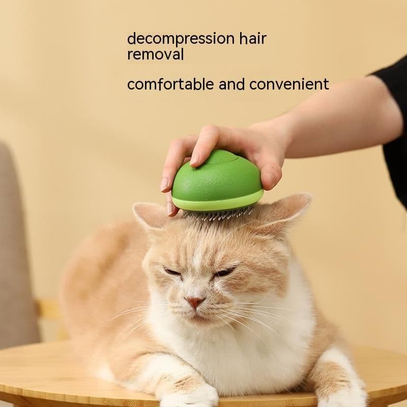 image-Cat Brush Hair Remover Cleaning Avocado Shaped Dog Grooming Tool Pet Combs Brush Stainless Steel Needle Pet Cleaning Care