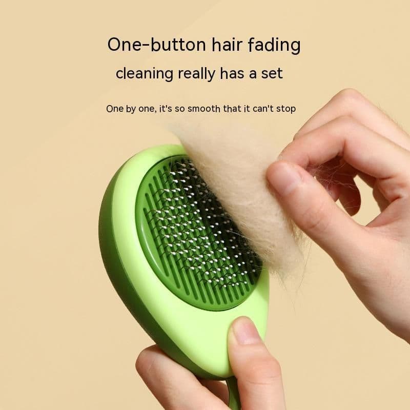 image-Cat Brush Hair Remover Cleaning Avocado Shaped Dog Grooming Tool Pet Combs Brush Stainless Steel Needle Pet Cleaning Care