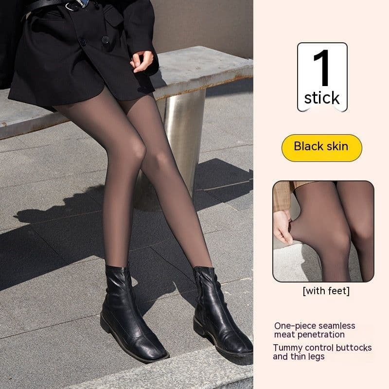 image-Women's Fashion Simple Velvet Bottoming Pantyhose