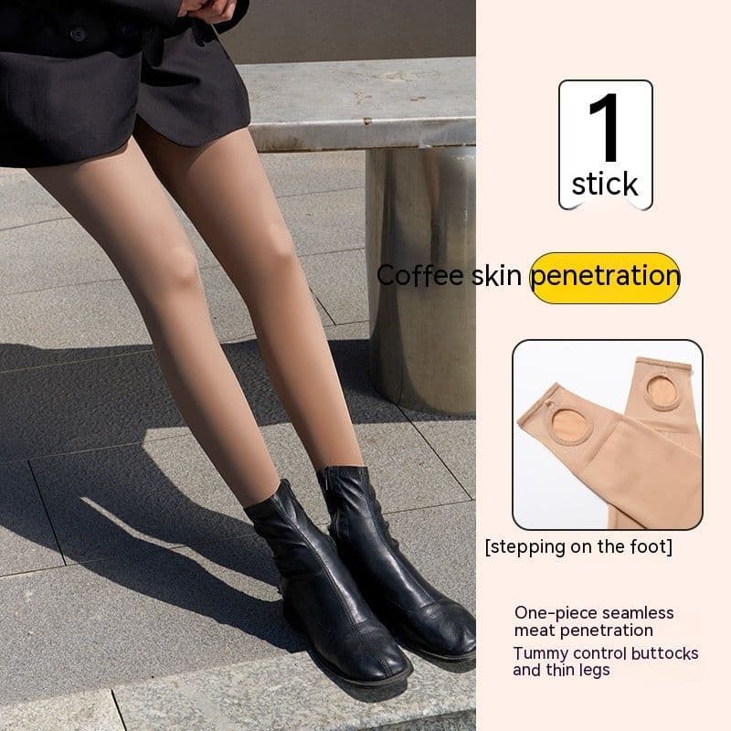 image-Women's Fashion Simple Velvet Bottoming Pantyhose