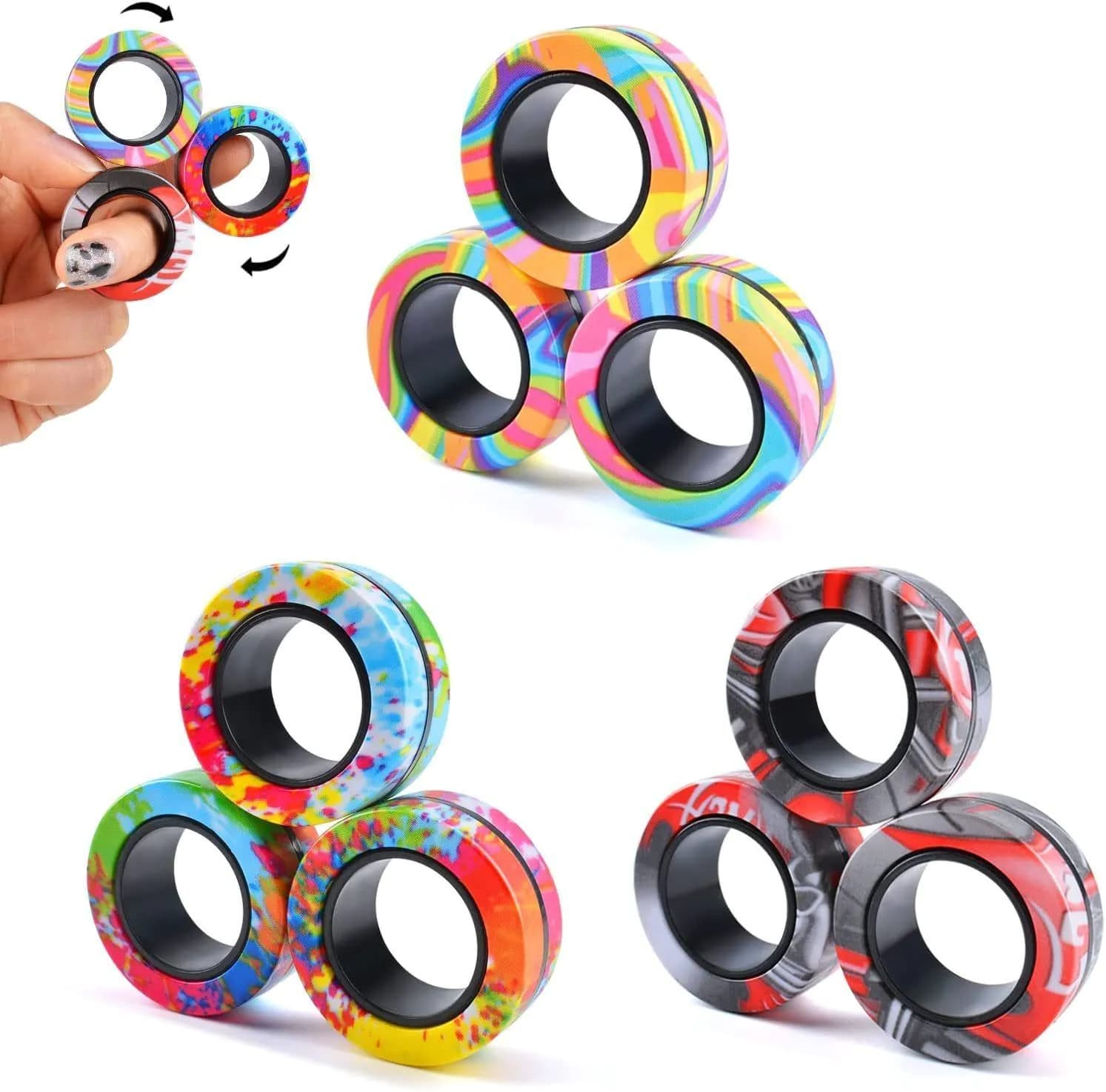 image-Decompression Rotatable Ring Magnetic Force Useful Tool For Pressure Reduction