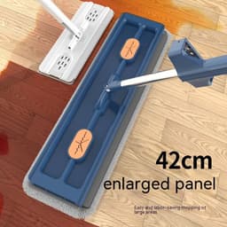 image-New Style Large Flat Mop 360 Rotating Mop Suitable Various Types Flooring Strong Water Absorption For Home Cleaning Floors