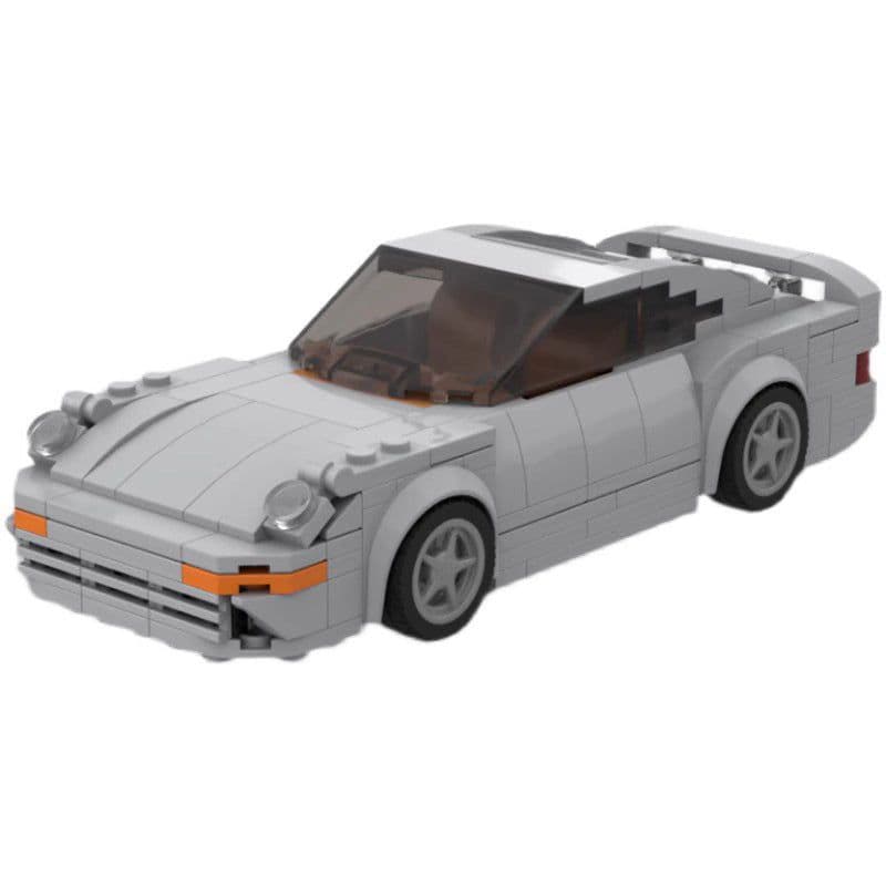 image-MOC-74341 Vehicle Series Building Blocks Porsche Racing Car Parts Puzzle