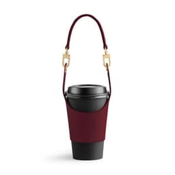image-Leather Portable Cup Cover Portable Milky Tea Cup Heat Insulation Insulation Hot Bag