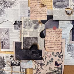 image-30 Pieces Diary Newspaper Decoration Scrapbook Material Paper