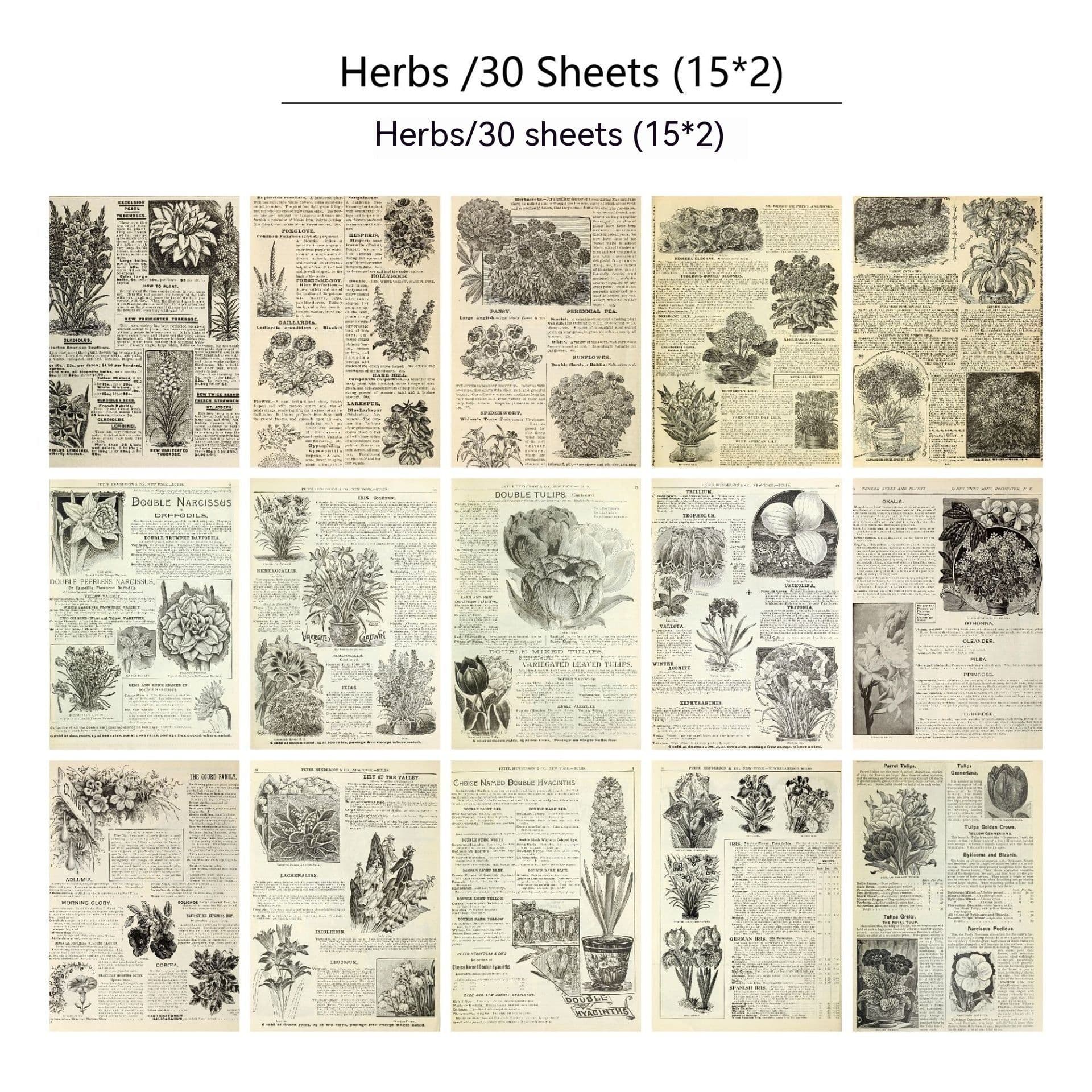 image-30 Pieces Diary Newspaper Decoration Scrapbook Material Paper