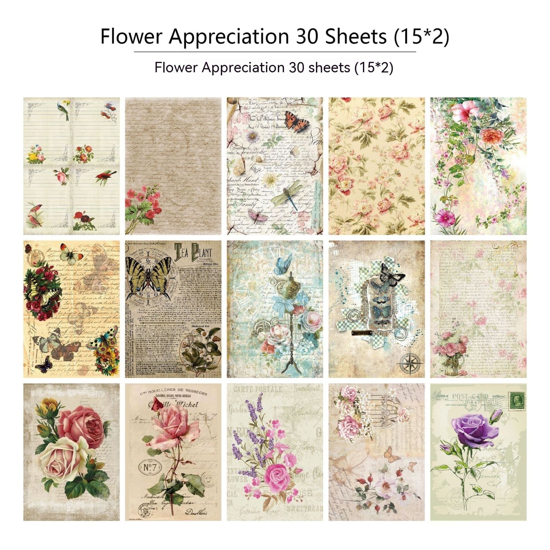 image-30 Pieces Diary Newspaper Decoration Scrapbook Material Paper
