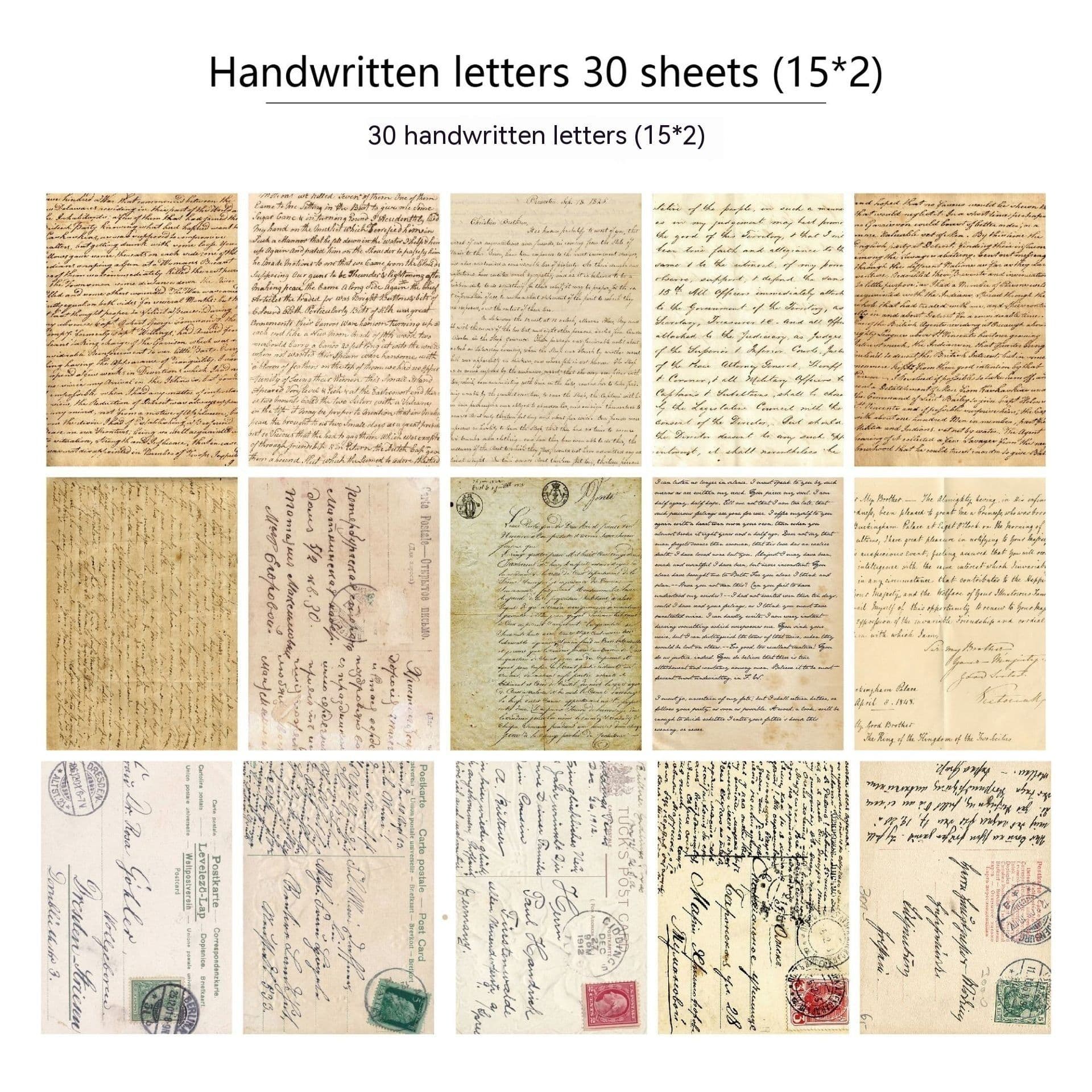 image-30 Pieces Diary Newspaper Decoration Scrapbook Material Paper