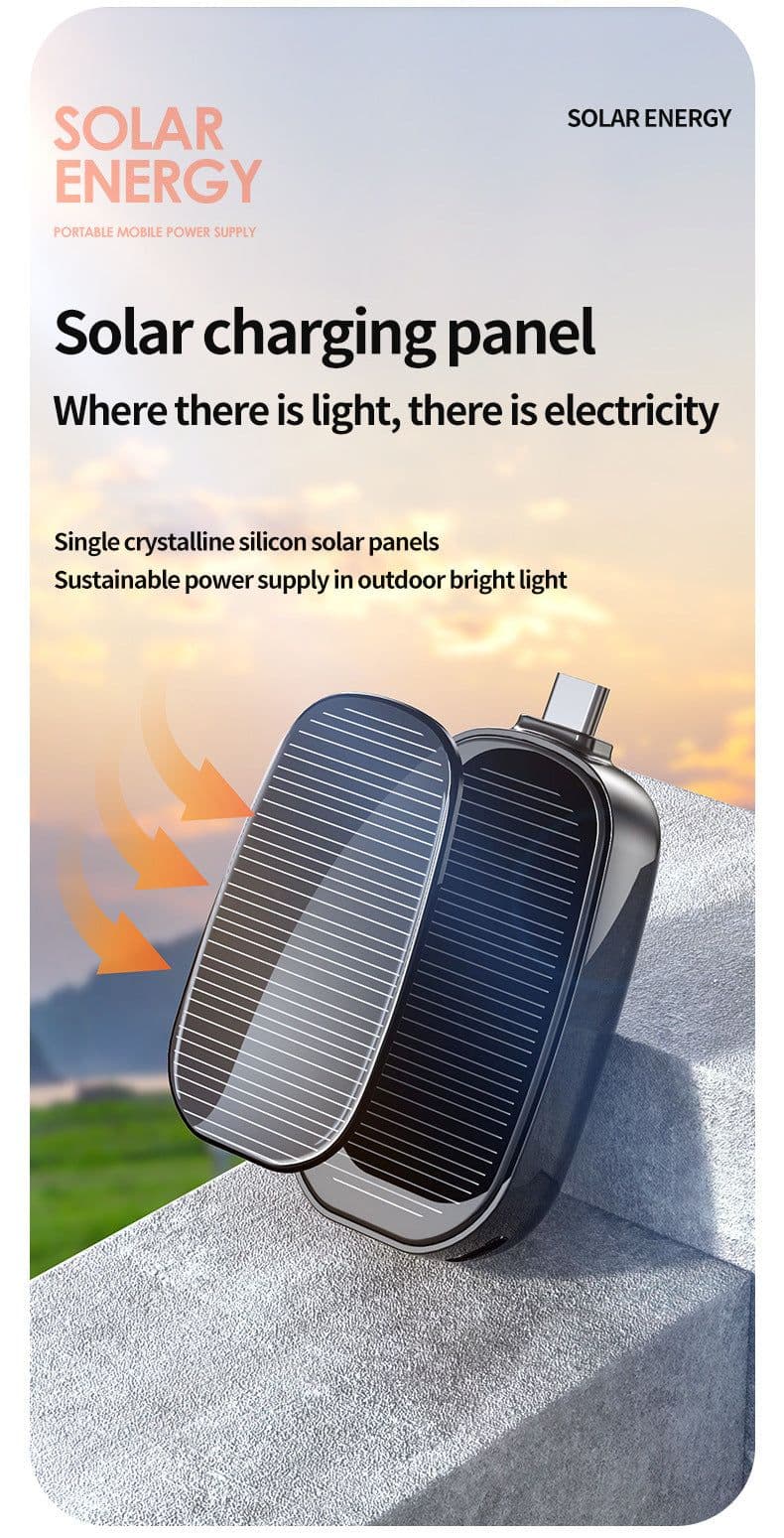 image-Mini Emergency Solar Charging Unit Portable Wireless Power Supply