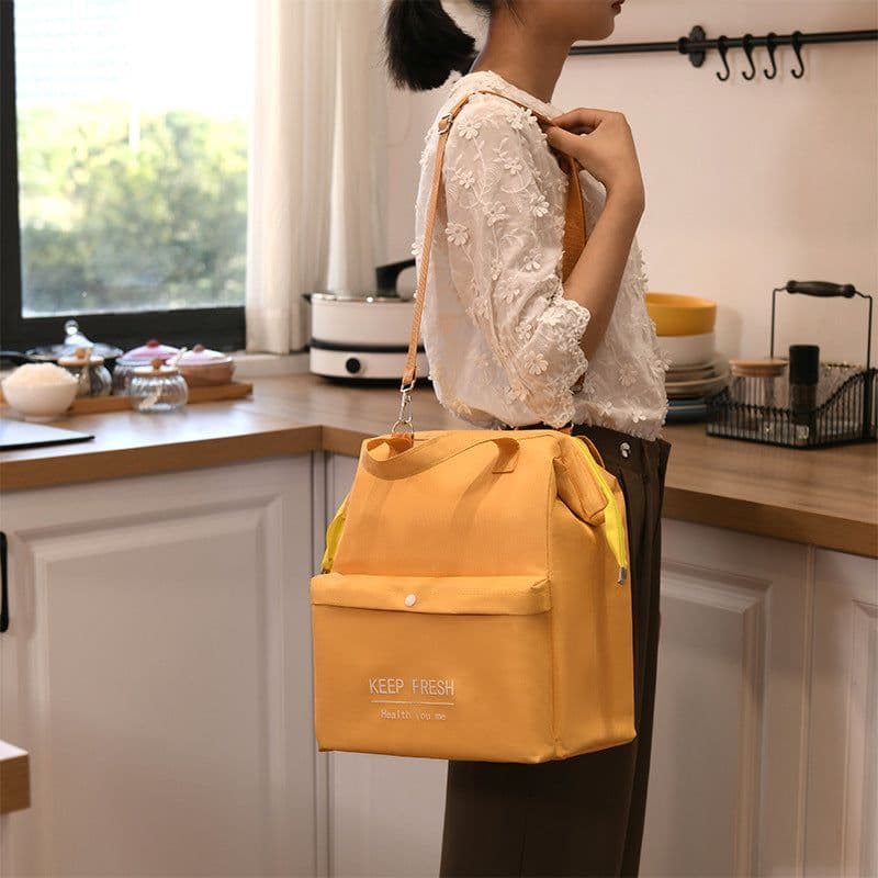 image-Aluminum Foil Thickening Warm Waterproof With Rice Sholder Bag