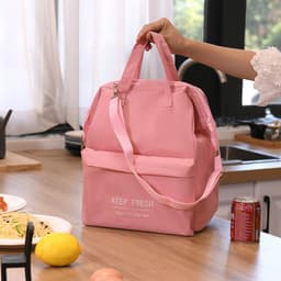image-Aluminum Foil Thickening Warm Waterproof With Rice Sholder Bag