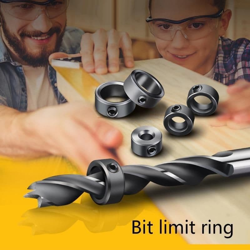 image-3-16mm Woodworking Auger Bit Fixed Depth Regulator
