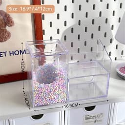 image-Student Large Capacity Desk Stationery Cute Girl Makeup Brush Holder
