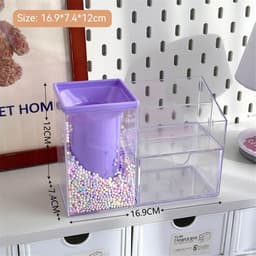 image-Student Large Capacity Desk Stationery Cute Girl Makeup Brush Holder